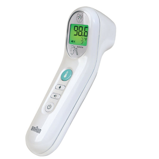 Braun No Touch 3-in-1 Digital Thermometer – Model BNT100US (White)