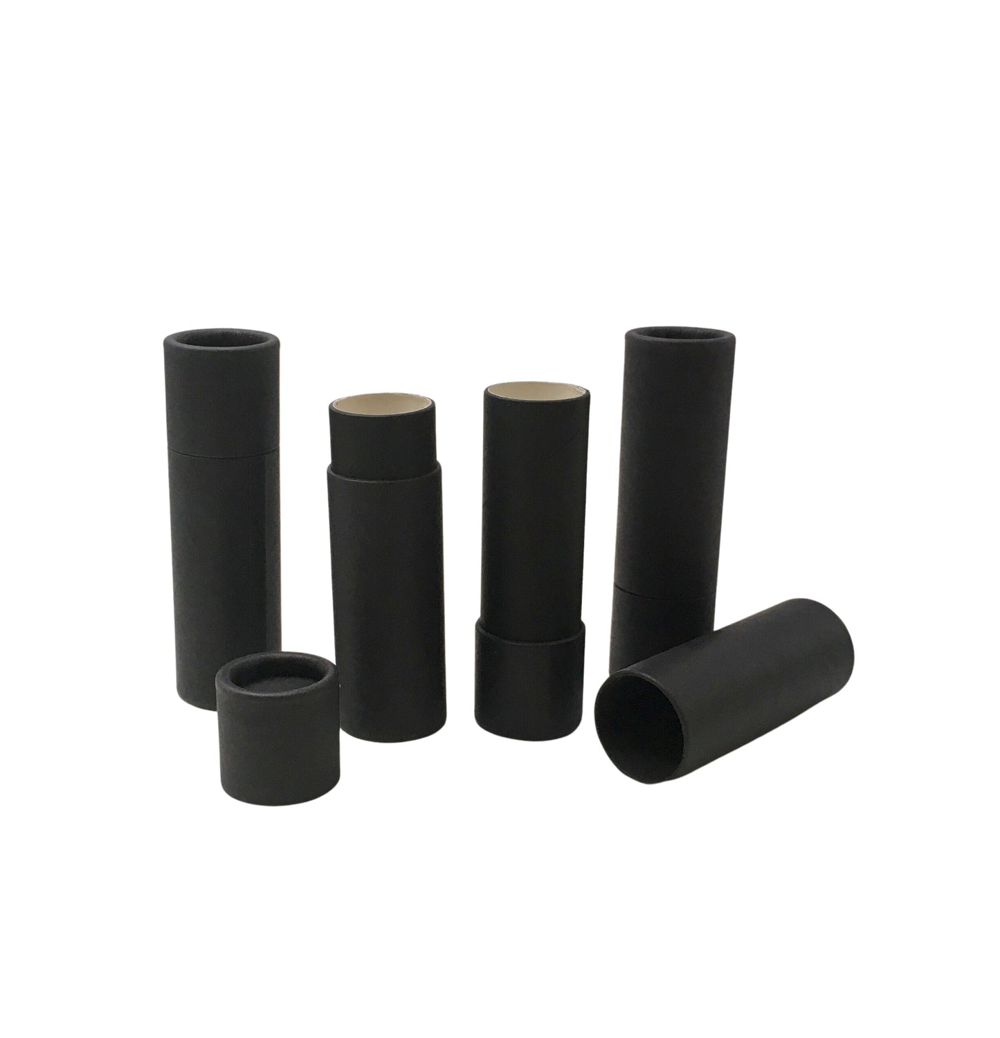 .3 ounce / 8.5 g Matte Black Lip Balm Tubes