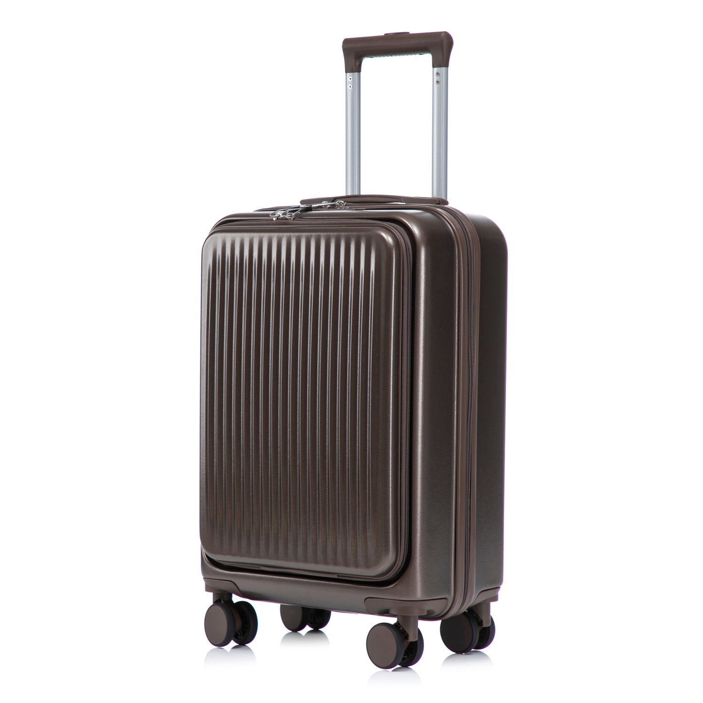 14' & 20' ABS Spinner Wheel Luggage Set with Cosmetic Case