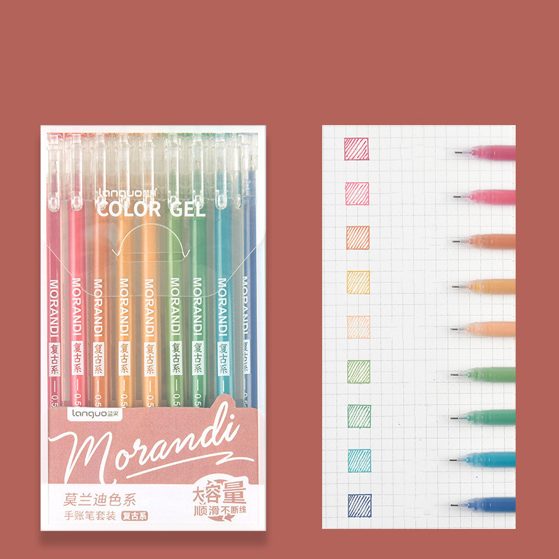Morandi Hand Account Pen Retro Cap Color Gel Pen