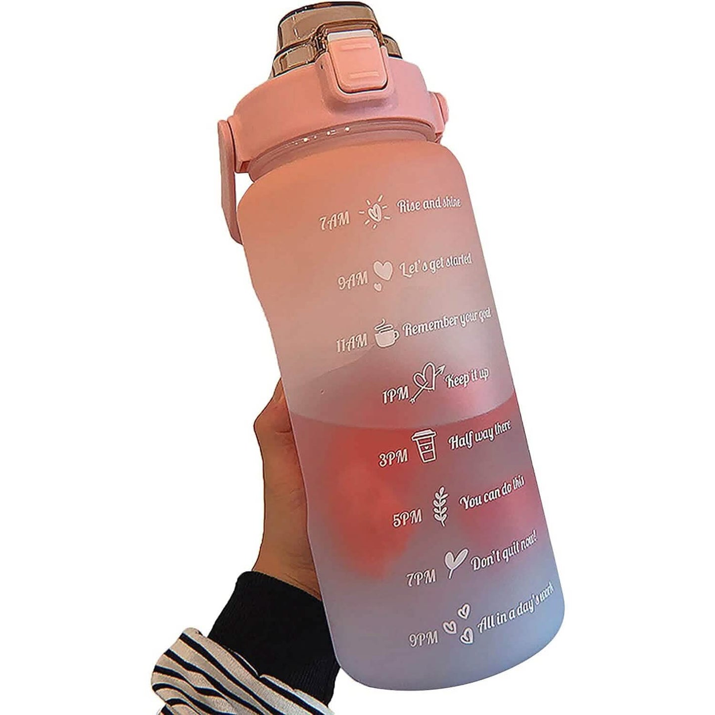 68 Oz Water Bottle with Time Marker