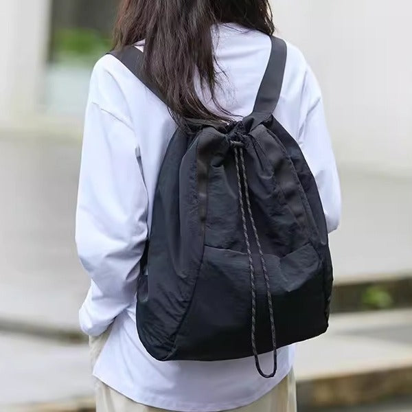 shoulder sports nylon bag waterproof multi-purpose drawstring shoulder bag storage large capacity yoga bag hobo