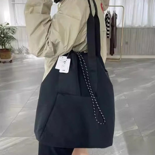 shoulder sports nylon bag waterproof multi-purpose drawstring shoulder bag storage large capacity yoga bag hobo