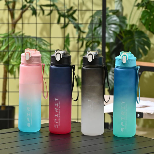 1PCS 800ML Large Capacity Sports Water Bottle – Leak-Proof, Portable Plastic Cup for Gym, Outdoor, Travel & Fitness