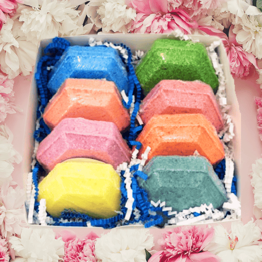 Soothing Showers| 8 Aromatherapy Steamers Gift Box Set in Assorted Scents