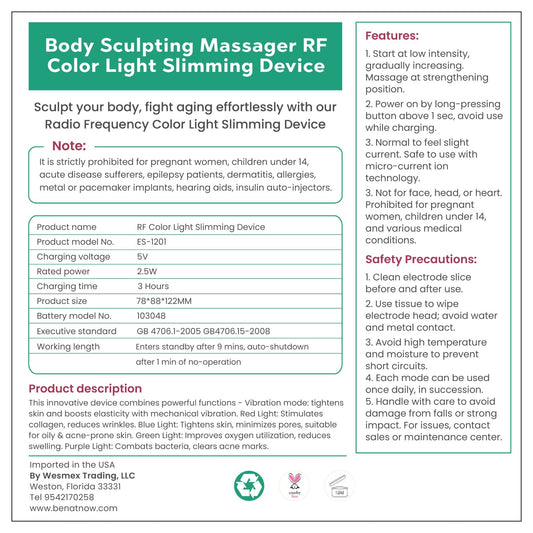 All-Inclusive Body Contouring Device: Sculpt, Tone & Glow