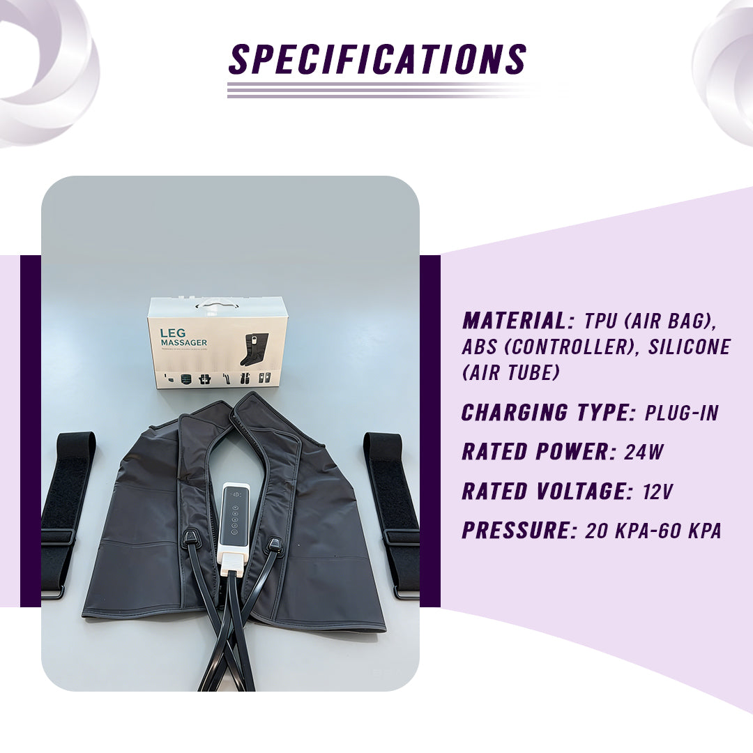 360° Air Compression Leg Massager for Foot & Calf