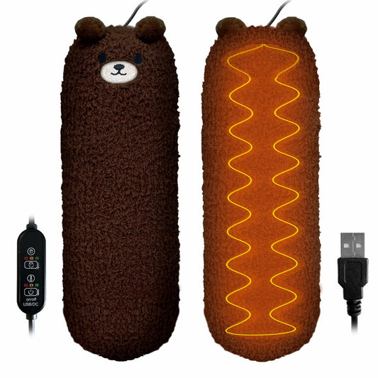 Crimmy USB Blue Bear Heating Pad for Period Cramps Pain Relief Car Travel