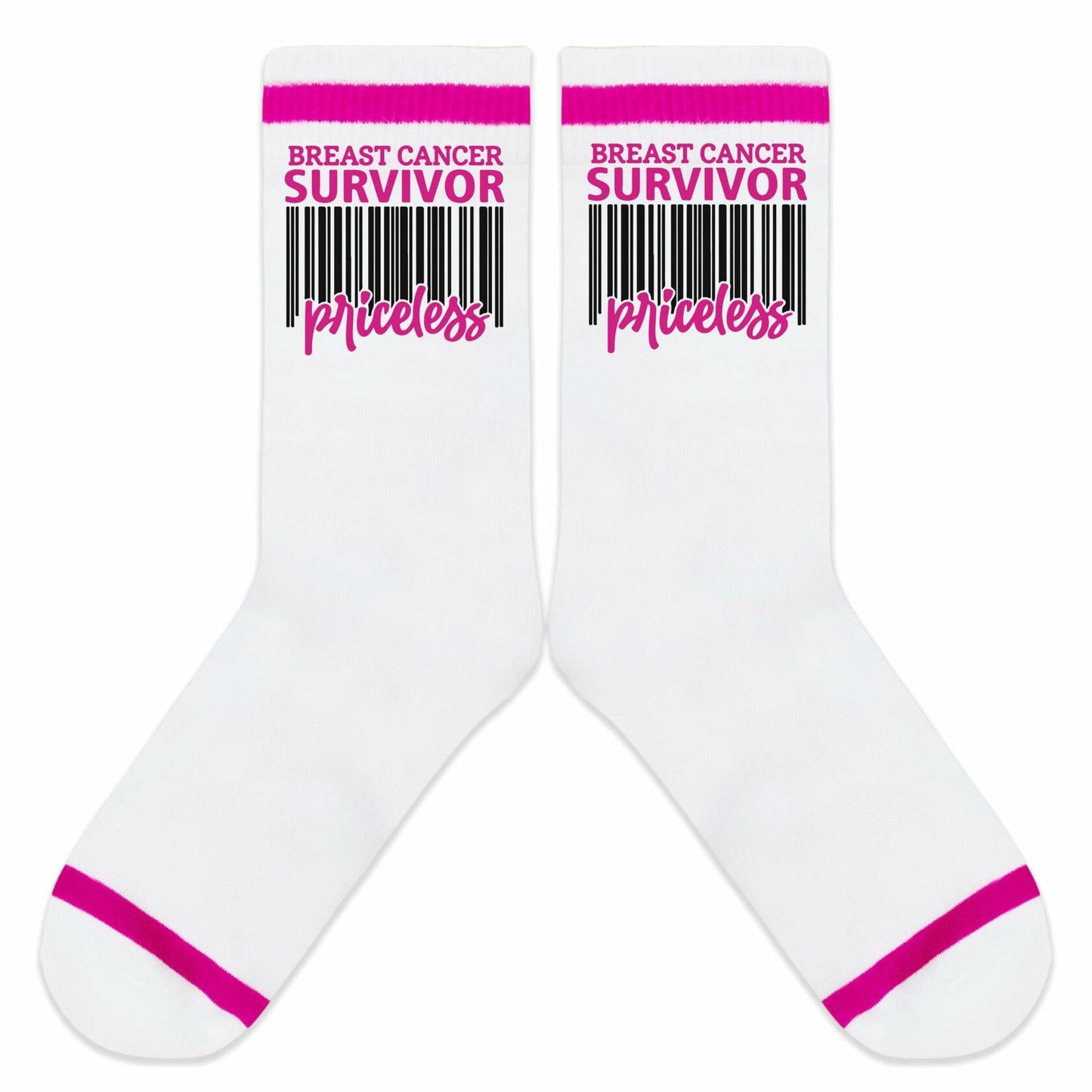 FujLoy Together We Fight Cancer Socks Chemo Awareness Survivor Gift Size 8