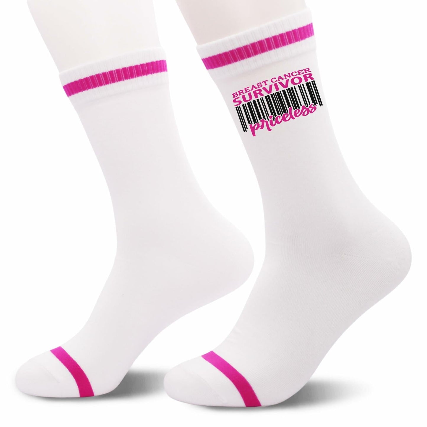 FujLoy Together We Fight Cancer Socks Chemo Awareness Survivor Gift Size 8