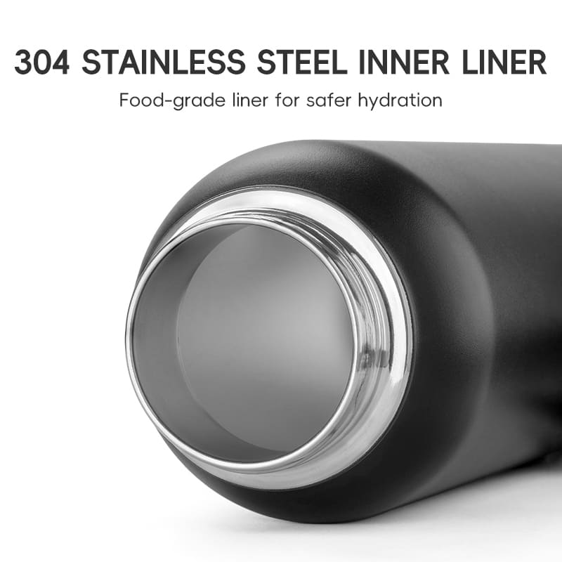 Stainless Steel Insulated Sports Water Bottle with Straw