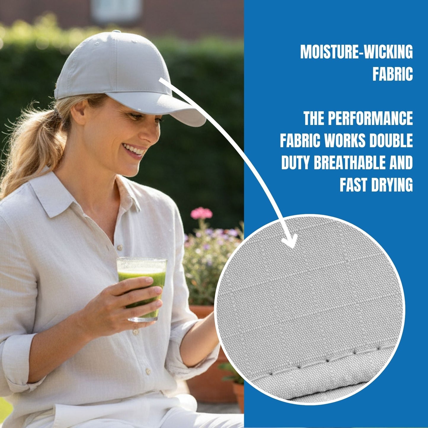 POWERCAP ICE Baseball Hat – Instant Cooling with Reusable Ice Packs UPF 50 Protection