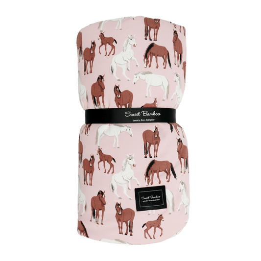 Wild Horses Cloud Blanket